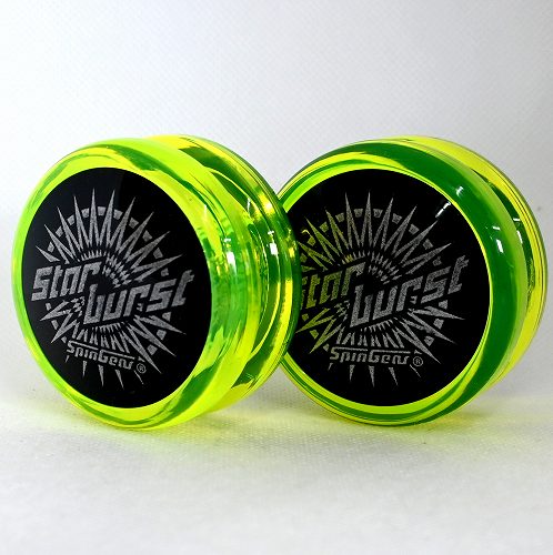 【品番102】スターバースト 2点セット（ネオンイエロー×ブラックキャップ）