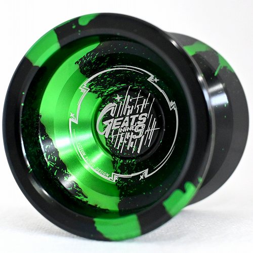 【品番103】GEATS9（ブラック×グリーンスプラッシュ）