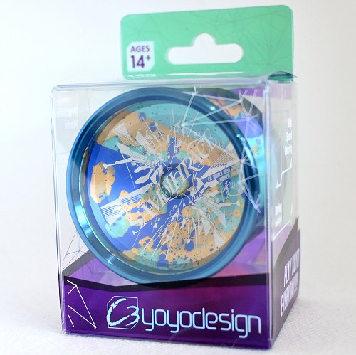 品番97】サモトラケ（ライトブルー×ブルー×ゴールドスプラッシュ