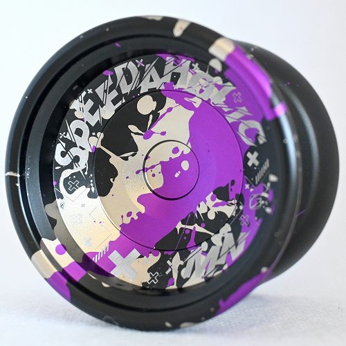 品番83】スピーダホリックMN（ブラック×パープル×シルバースプラッシュ