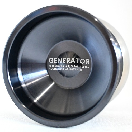 【品番95】SUS001G3ジェネレーター（シャイニーグレー×シルバーリム）