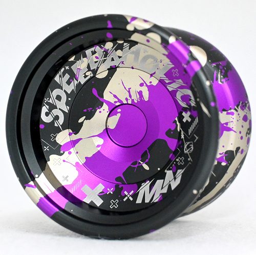 よーよ 品番84】スピーダホリックMN（ブラック×パープル×シルバースプラッシュ