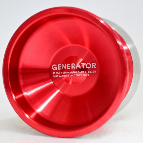 品番95】SUS001G3ジェネレーター（レッド×シルバーリム） | 全てのUSED