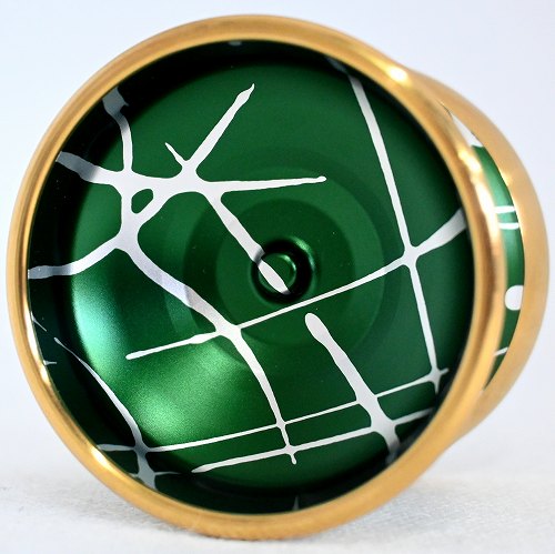 品番79】ハーデス（グリーン×シルバースプラッシュ×ゴールドリム