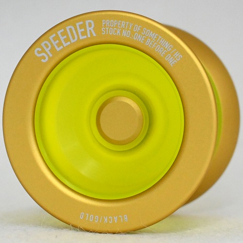 【品番42】スピーダー（クリアイエロー×マットゴールドリム）
