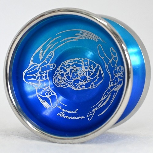 【品番38】オブセッション+（ブルーフェード×ポリッシュシルバーリム）