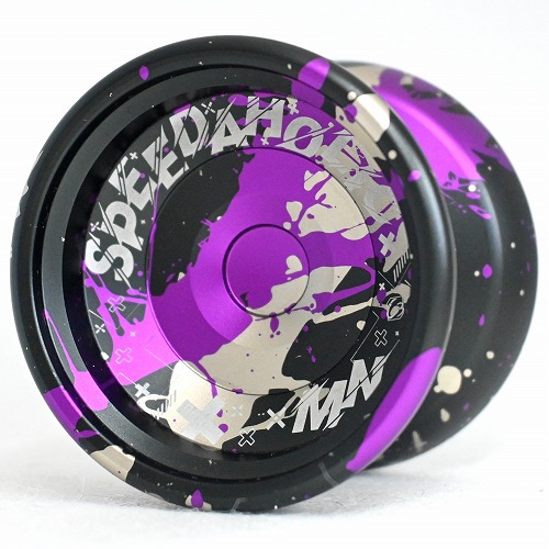 品番49】スピーダホリックMN（ブラック×パープル×シルバースプラッシュ