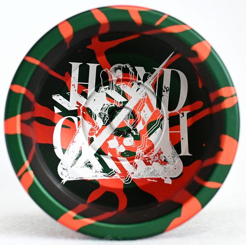 品番104】サベージハンドクラッシュ（グリーン×オレンジスプラッシュ