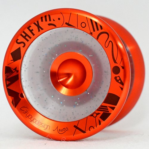 品番102】スピーダホリックFX（クリアグリッター×オレンジリム