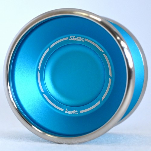【品番88】シャッターバイメタル(ライトブルー×シルバーリム)