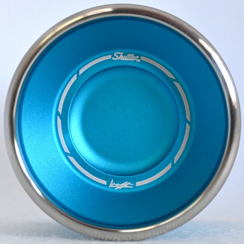 【品番88】シャッターバイメタル(ライトブルー×シルバーリム)