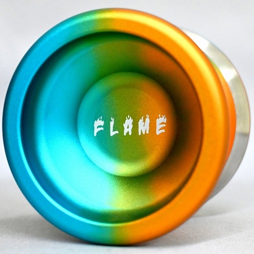 【品番65】フレイム（オレンジ×ブルー×シルバーリム）