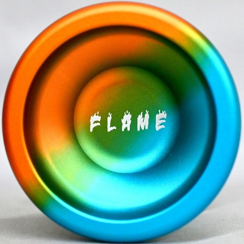 【品番65】フレイム（オレンジ×ブルー×シルバーリム）