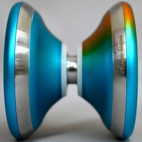 【品番65】フレイム（オレンジ×ブルー×シルバーリム）