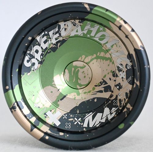 品番64】スピーダホリックMN（ブラック×グリーン×ゴールドスプラッシュ