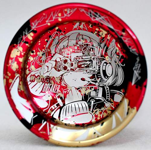 品番79】イマジンブレイカー（レッド×ゴールド×ブラックスプラッシュ