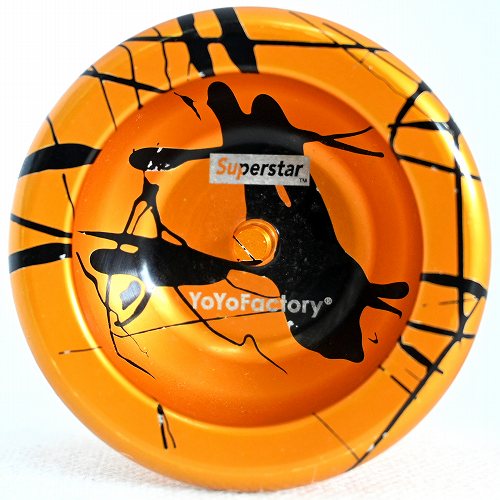 ヨーヨーファクトリー　スーパースター　レッド　ブラック　スプラッシュ　ハブ 品番78】スーパースター(ゴールド×ブラックスプラッシュ) | 全てのUSED