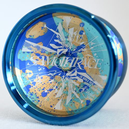 品番97】サモトラケ（ライトブルー×ブルー×ゴールドスプラッシュ