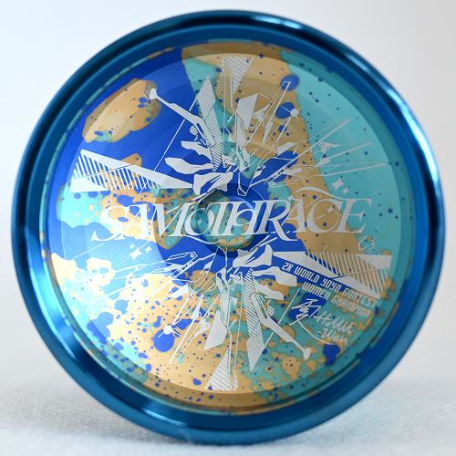 品番97】サモトラケ（ライトブルー×ブルー×ゴールドスプラッシュ