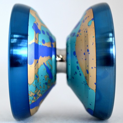 品番97】サモトラケ（ライトブルー×ブルー×ゴールドスプラッシュ