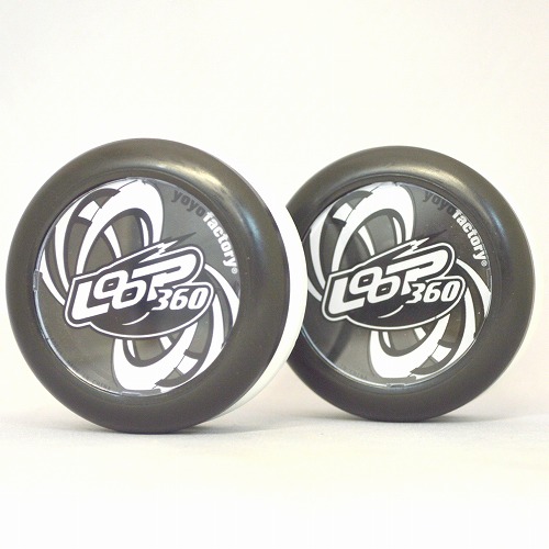 【品番59】LOOP360(ブラック×ホワイトハーフ)2個セット