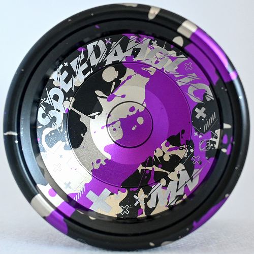 品番83】スピーダホリックMN（ブラック×パープル×シルバースプラッシュ