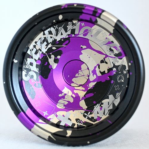 よー 品番83】スピーダホリックMN（ブラック×パープル×シルバースプラッシュ