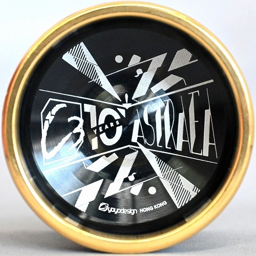 品番10】アストレア（ブラック×ゴールドリム）【C3ヨーヨーデザイン10