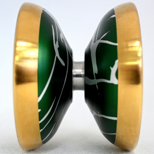 品番32】ハーデス（グリーン×シルバースプラッシュ×ゴールドリム