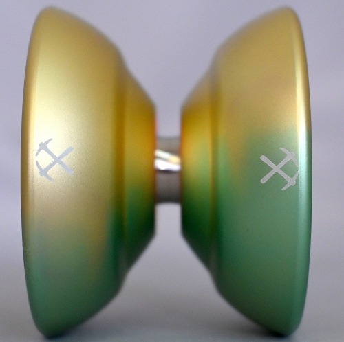 品番36】バイメタルバナナハンモックヨーヨー(パイナップルフェード