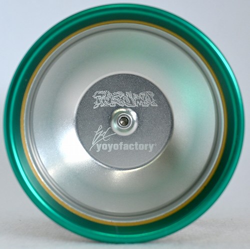 プネウマ ヨーヨー 品番81】プネウマ(シルバー×ゴールドリム×エメラルドグリーンウイング