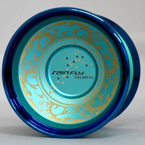 【品番30】レインフライカラフル（ターコイズ×ブルーリム）