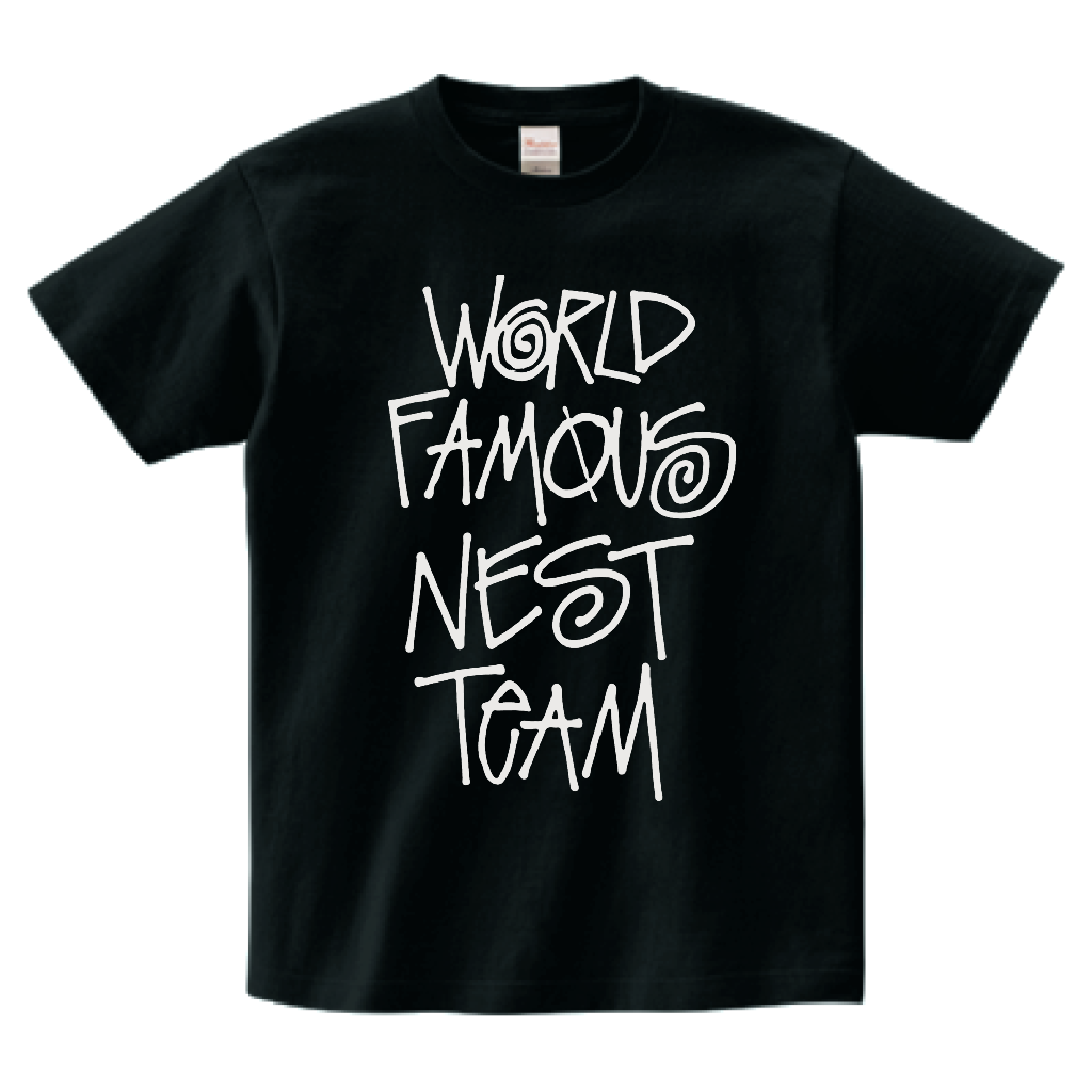 World Famous Nest Team ネスト15周年記念ノベルティーTシャツ