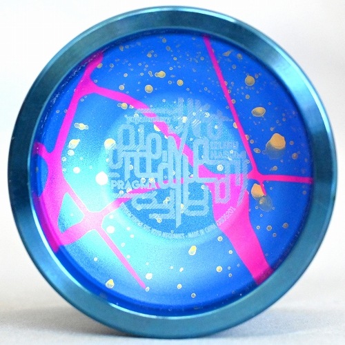 品番51】プラグマ（ブルー×ピンク×ゴールドスプラッシュ×ブルーリム