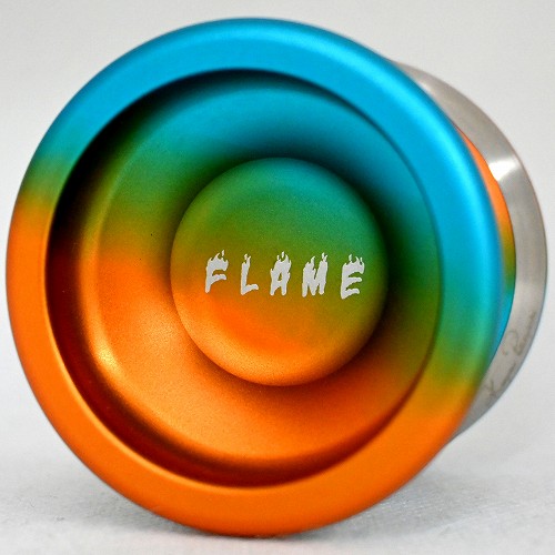 【品番99】フレイム(オレンジ×ブルー×シルバーリム)