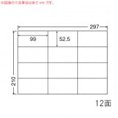 C12GF ナナコピー 500シート マルチタイプ 再剥離 宛名・表示ラベル 東洋印刷|ナナコピー|OAラベル