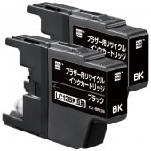 エコリカ LC12BK-2PK 互換リサイクルインクカートリッジ ECI-BR12B-2P （取寄品）|ブラザー|インクカートリッジ