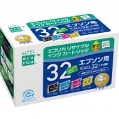 エコリカ IC4CL32 互換リサイクルインクカートリッジ ECI-E324P/BOX （取寄品）|エプソン|インクカートリッジ