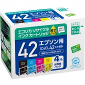 エコリカ IC4CL42 互換リサイクルインクカートリッジ ECI-E424P/BOX （取寄品）|エプソン|インクカートリッジ