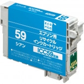 エコリカ ICC59 互換リサイクルインクカートリッジ ECI-E59C （取寄品）|エプソン|インクカートリッジ