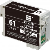 エコリカ ICBK61 互換リサイクルインクカートリッジ ECI-E61B （取寄品）|エプソン|インクカートリッジ