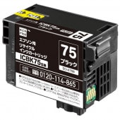 エコリカ ICBK75 互換リサイクルインクカートリッジ ECI-E75B （取寄品）|エプソン|インクカートリッジ
