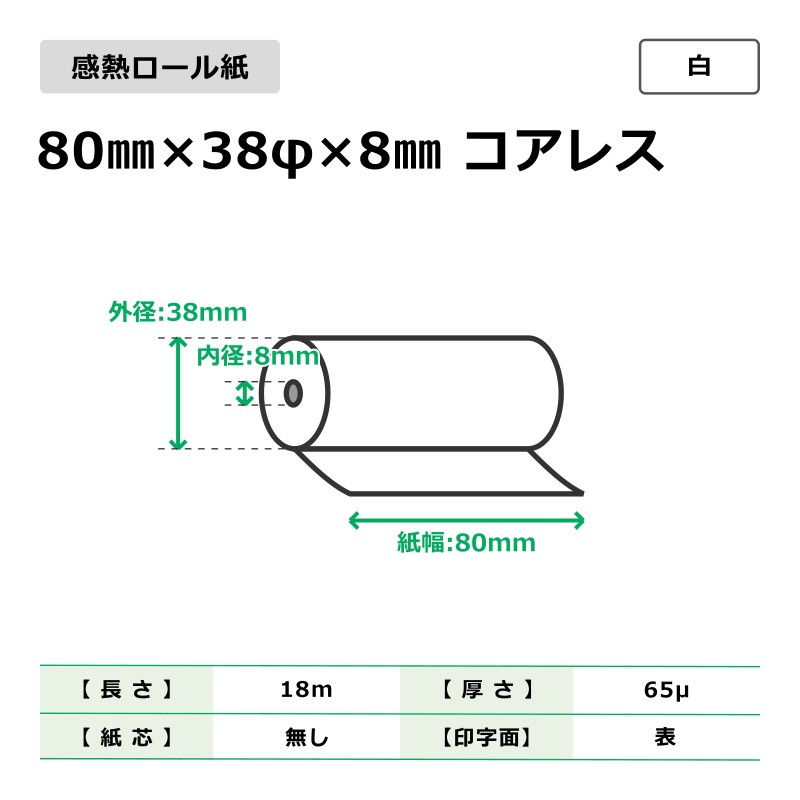 ��Ǯ������� 80mm��38�ա�8mm �����쥹 �� 100����