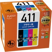 �֥饶���б� �ץ쥸���� LC411-4PK�ߴ����� 4���ѥå� PLE-BR411-4P