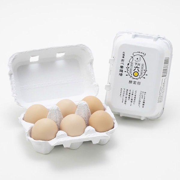 あべ養鶏場】下川六〇酵素卵 6個1パック