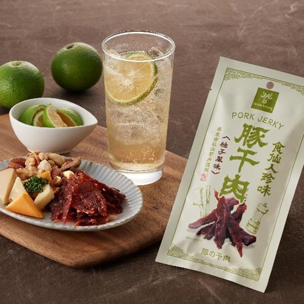 【山野井】食仙人珍味 豚干肉<豚の干肉>(柚子風味)2Pセット