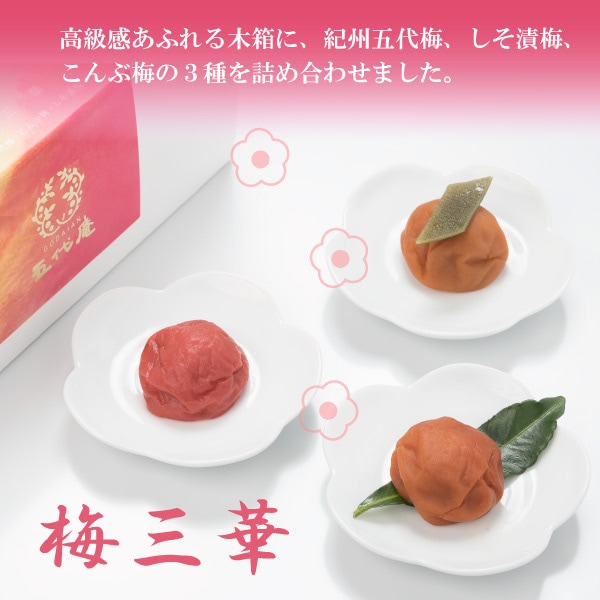 東農園】梅三華 3種各130g
