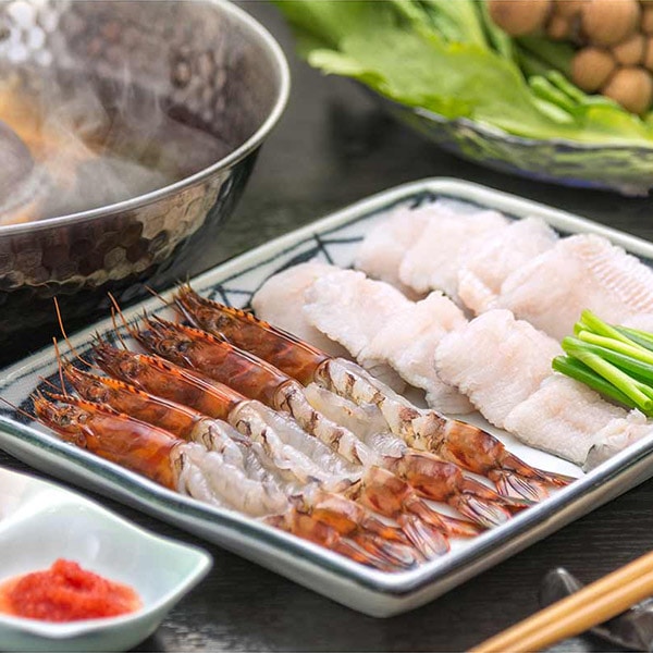 【絆屋】大分車海老・はもしゃぶセット（KZ-5006)