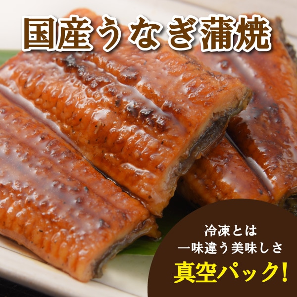 【中水食品工業】国産うなぎ蒲焼3袋