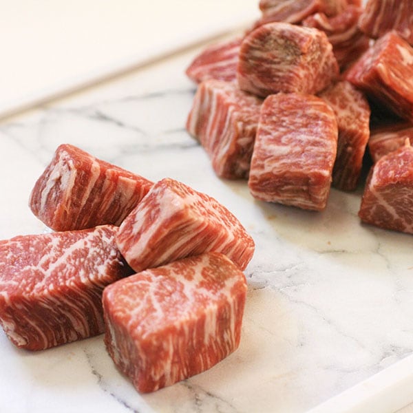 【喜良久】黒毛和牛さいころステーキ300g